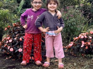 Bild von Kindern der Farmerfamilie Montenegro